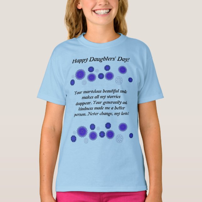 Kindertagsgeschenk T - Shirt für Töchter (Vorderseite)