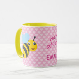 Kindertasse Biene - Hier schlürft |  Tasse