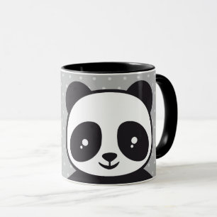 Kindertasse Pandabär - grau Tasse