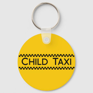 Kindertaxi-lustiger Entwurf für das Fahren der Schlüsselanhänger