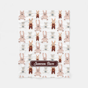 Kinderteddy Bären Cat Panda Bunny Toy Muster Fleecedecke