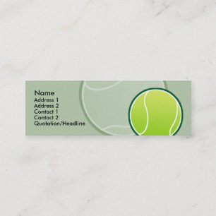 Kindertennis-Ball-dünne Visitenkarten Mini Visitenkarte