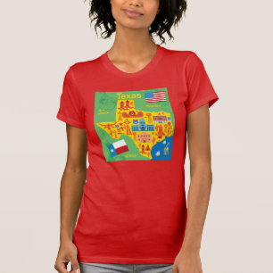 Kindertexas-Karte T-Shirt