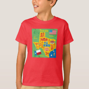 Kindertexas-Karte T-Shirt