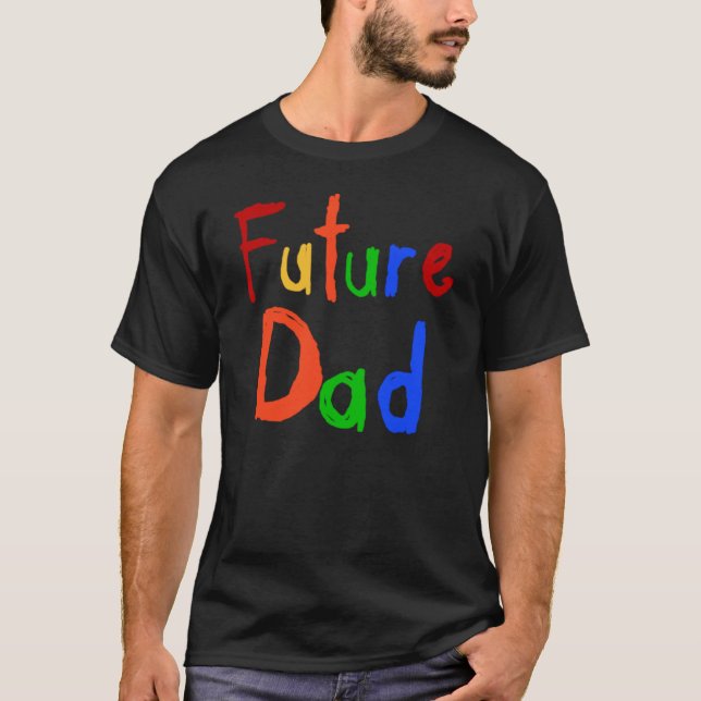 Kindertext-zukünftige Vater-T - Shirts und (Vorderseite)