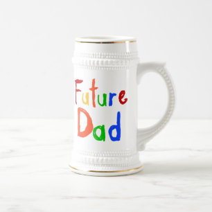 Kindertext-zukünftige Vater-T - Shirts und Bierglas