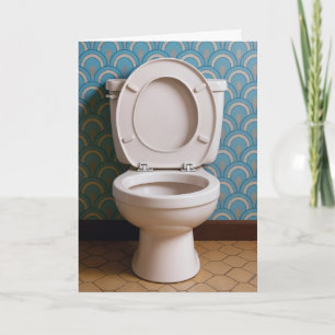 Kindertoilette im Retro-Badezimmer Karte