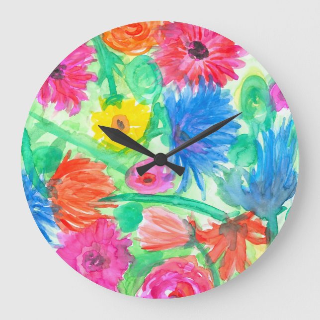 Kinderuhr Große Wanduhr (Vorderseite)