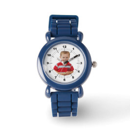 Kinderuhr - Personalisiert - blau Armbanduhr