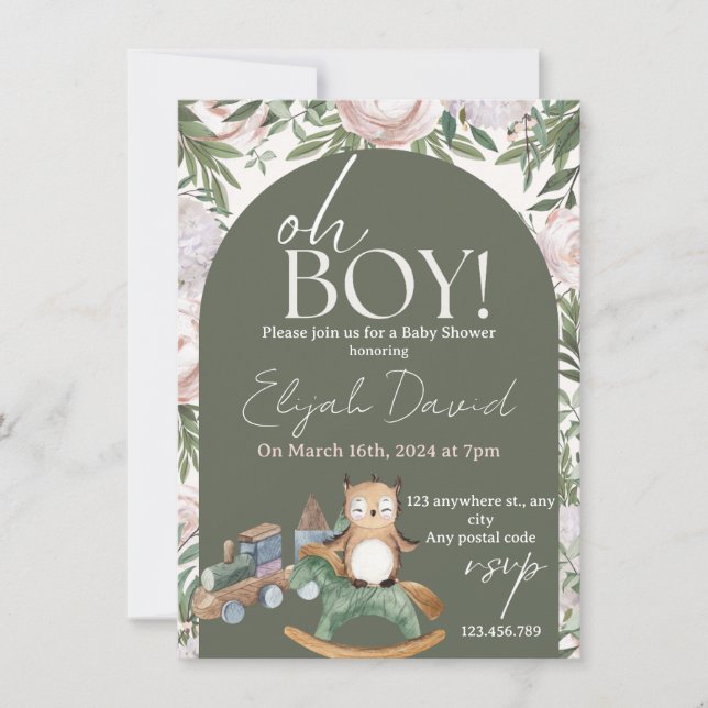 Kinderuhu mit Choo-Choo-Zug (Vorderseite)