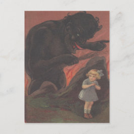 Kinderversteckung aus Krampus Postkarte