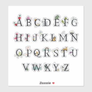 KINDERVINYL STICKER : ALPHABET CHART