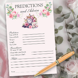 Kindervorhersagen und Ratschläge Vintag Tee Pot Fl