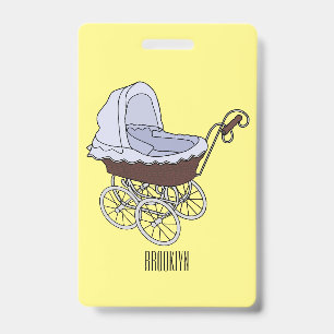Kinderwagen Cartoon-Illustration Ausweis