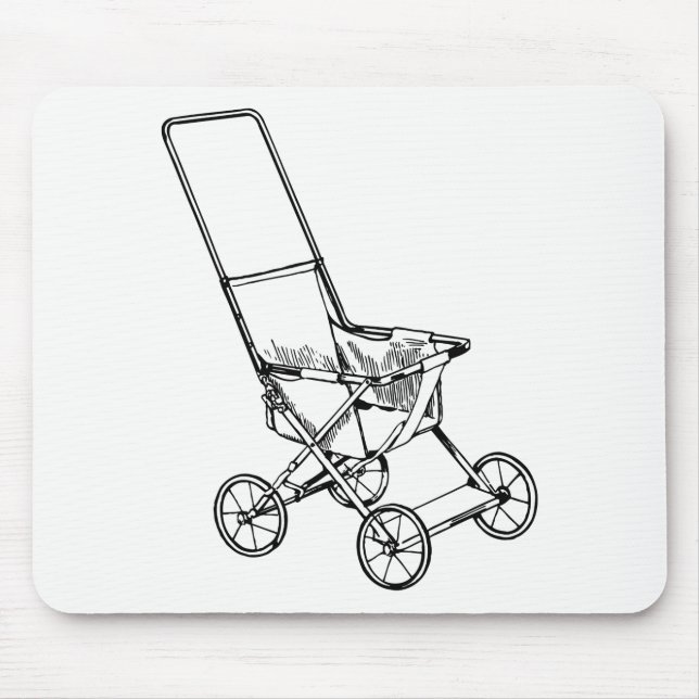 Kinderwagen Mousepad (Vorne)