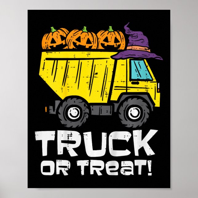 Kinderwagen oder Leckerei Halloween-Kostümkind Poster (Vorne)