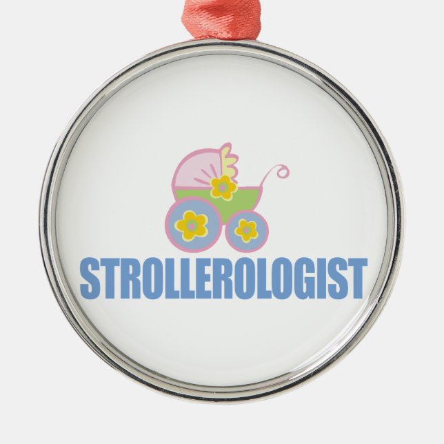 Kinderwagen Ornament Aus Metall (Vorne)