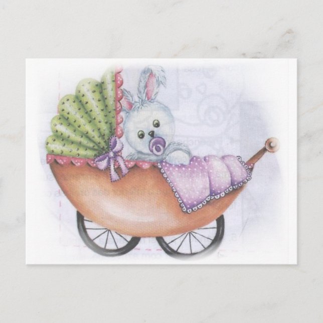 Kinderwagen Postkarte (Vorderseite)