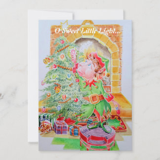 Kinderweihnachtskarte. Feiertagskarte