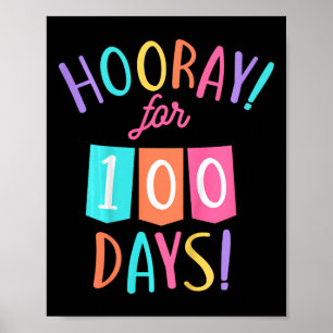 Kinderwohnung für 100 Tage 100 Tage Schultag Poster