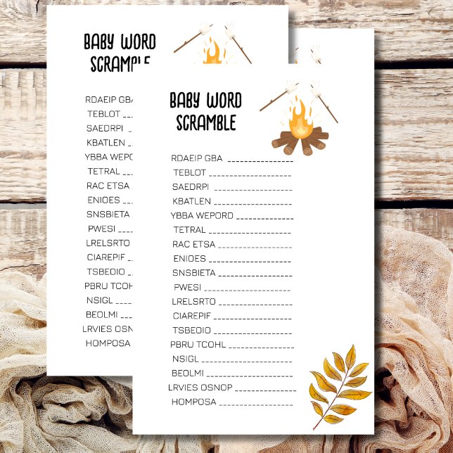 Kinderwortwahl Mehr Spaß Babydusche Thema (Von Creator hochgeladen)