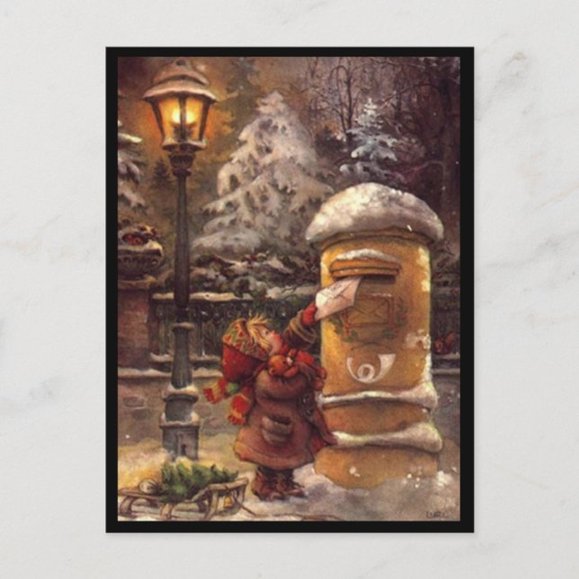 Kinderzeichnung Postkarte (Vorderseite)