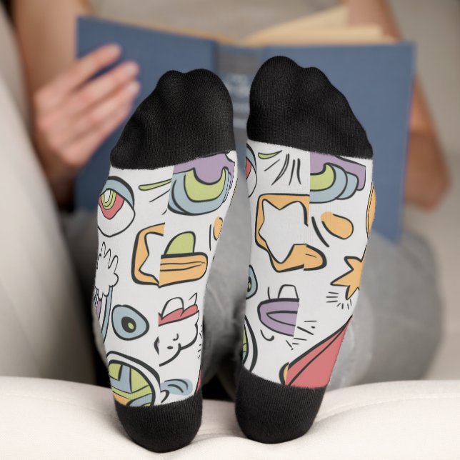 Kinderzeichnungen Socken (Unterseite)