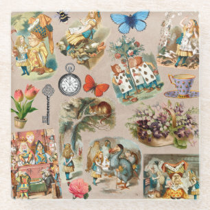 Kinderzimmer Alice Bunt 1800er Klassiker Wunderlan Glasuntersetzer