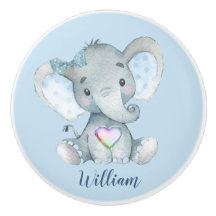 Kinderzimmer Baby Blue Elephant Drawer