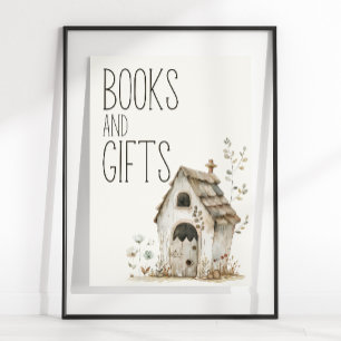 Kinderzimmer-Babyparty-Bücher-Geschenke-Schild Lit Poster