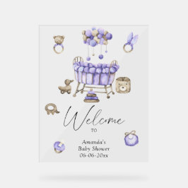 Kinderzimmer - Begrüßung Babydusche Party Acrylschild