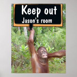 Kinderzimmer Behielt Privatsphäre SIgn Poster