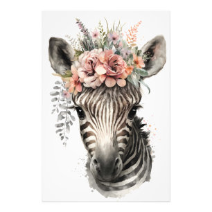 Kinderzimmer Bilder von Tieren: Zebra Fotodruck