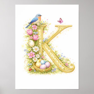 Kinderzimmer Buchstabe K Bluebird Baby Anfangsbuch Poster