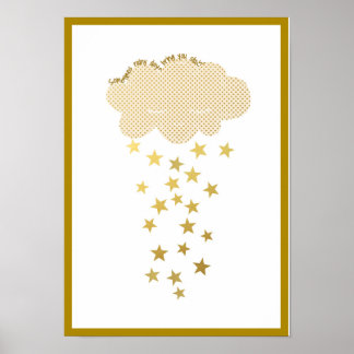 Kinderzimmer "Cloud and Stars" Poster