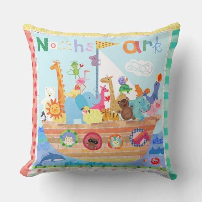 Kinderzimmer Cushions - Noahs Arche Kissen (Vorderseite)