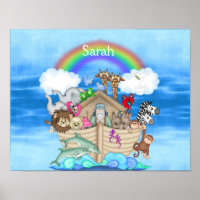 KINDERZIMMER CUSTOM Noahs Ark RAINBOW MURAL