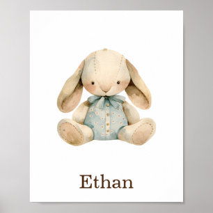 Kinderzimmer Decke Toy Animal Baby Boy Bunny Rabbi Poster