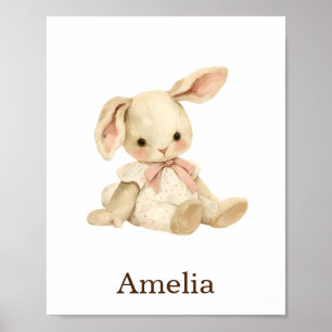 Kinderzimmer Decke Toy Animal Baby Girl Bunny Rabb Poster