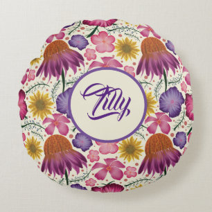 Kinderzimmer der Wildblume in Weich Rundes Kissen