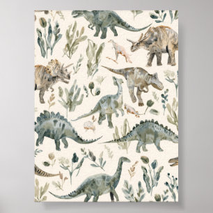 Kinderzimmer   Dinosaurier Wandkunst   Druckbares  Poster