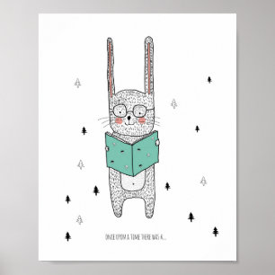 Kinderzimmer drucken, lesen Sie mir eine Geschicht Poster