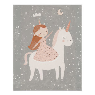Kinderzimmer Einhorn Wandkunst, Süße Kinder Spielz Poster