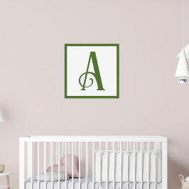 Kinderzimmer für den benutzerdefinierten grünen Bu Poster