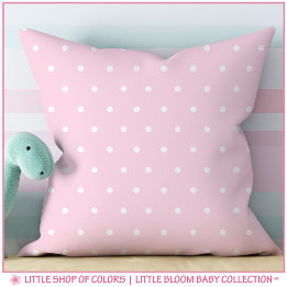 Kinderzimmer für schwarz rosa Polka-Punktmuster Kissen