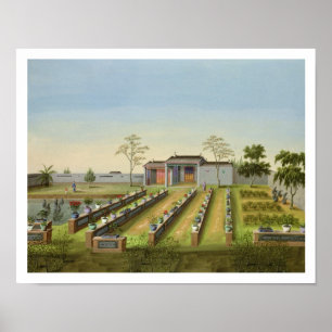 Kinderzimmer-Garten, c.1820-40 (w/c auf Papier) Poster