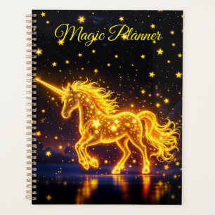 Kinderzimmer Gold Einhorn Design Glitzer Zauberkun Planer