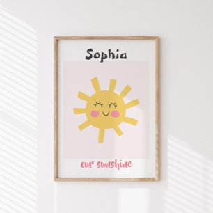 Kinderzimmer\Kids Sun Personalisiert Sunshine Cust Poster