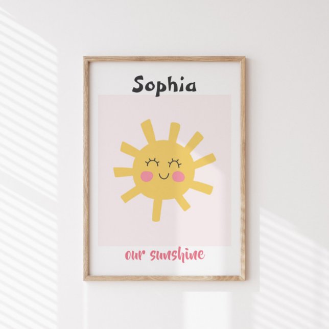 Kinderzimmer\Kids Sun Personalisiert Sunshine Cust Poster (Von Creator hochgeladen)
