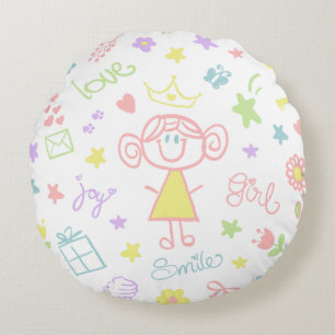 Kinderzimmer Kissen für Baby Girl, Pastel